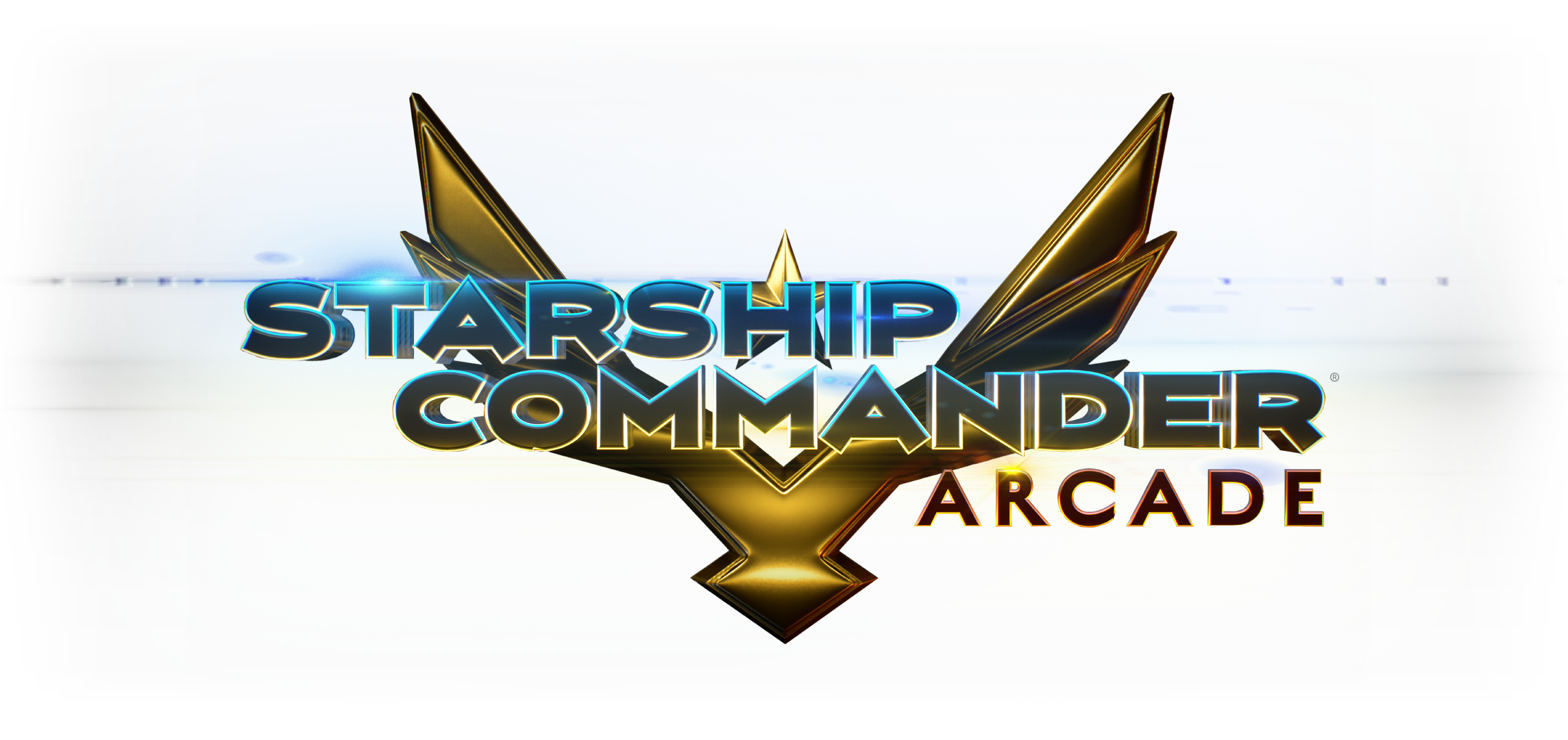 Starship Commander Arcade Logo to be used on dark backgrounds